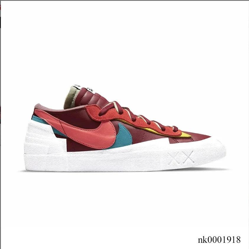 Sacai x KAWS x Blazer Low Team Red Shoes Sneakers by Air Jordan