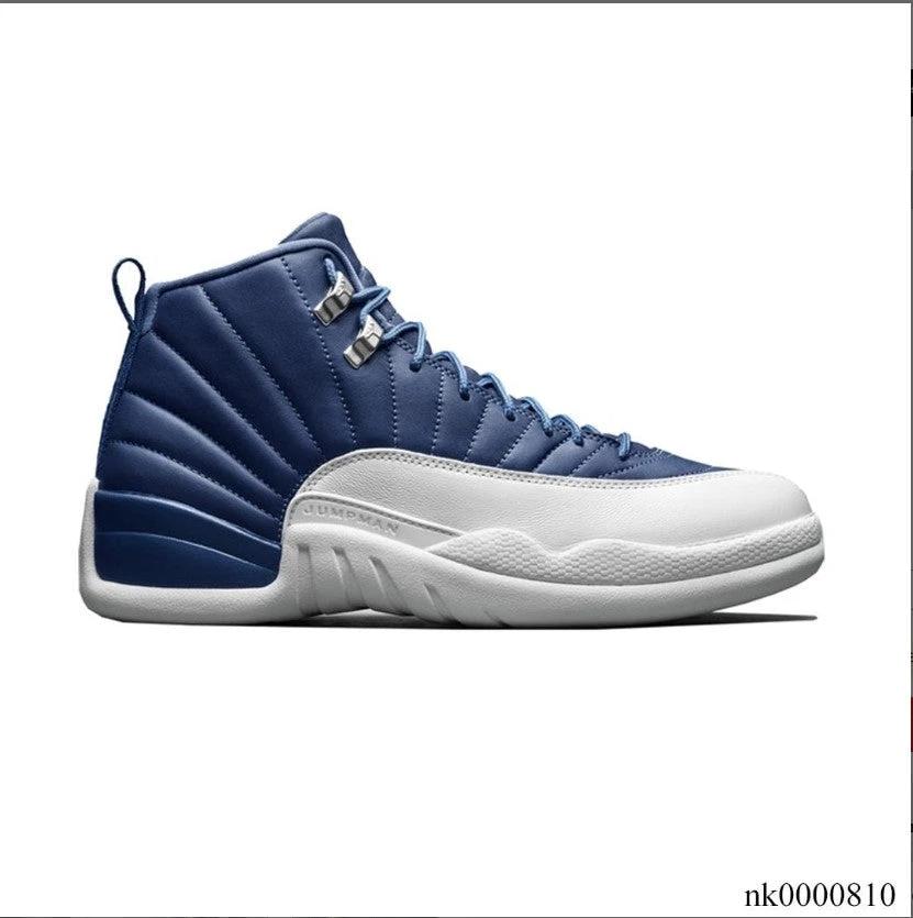 Air Jordan 12 Retro Stone Blue Shoes Sneakers by Air Jordan