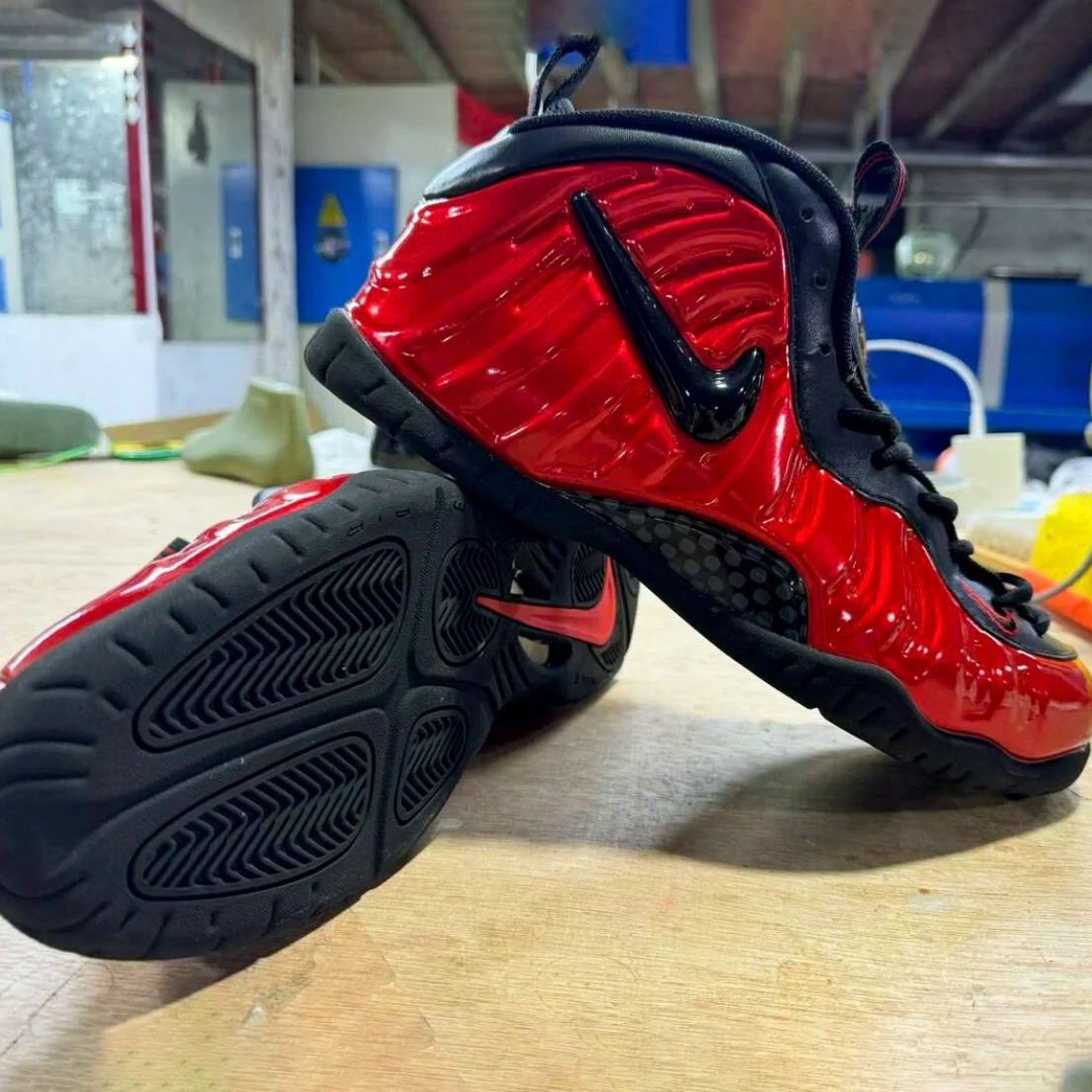 Air Foamposite Pro Gym Red Shoes Sneakers by Air Jordan