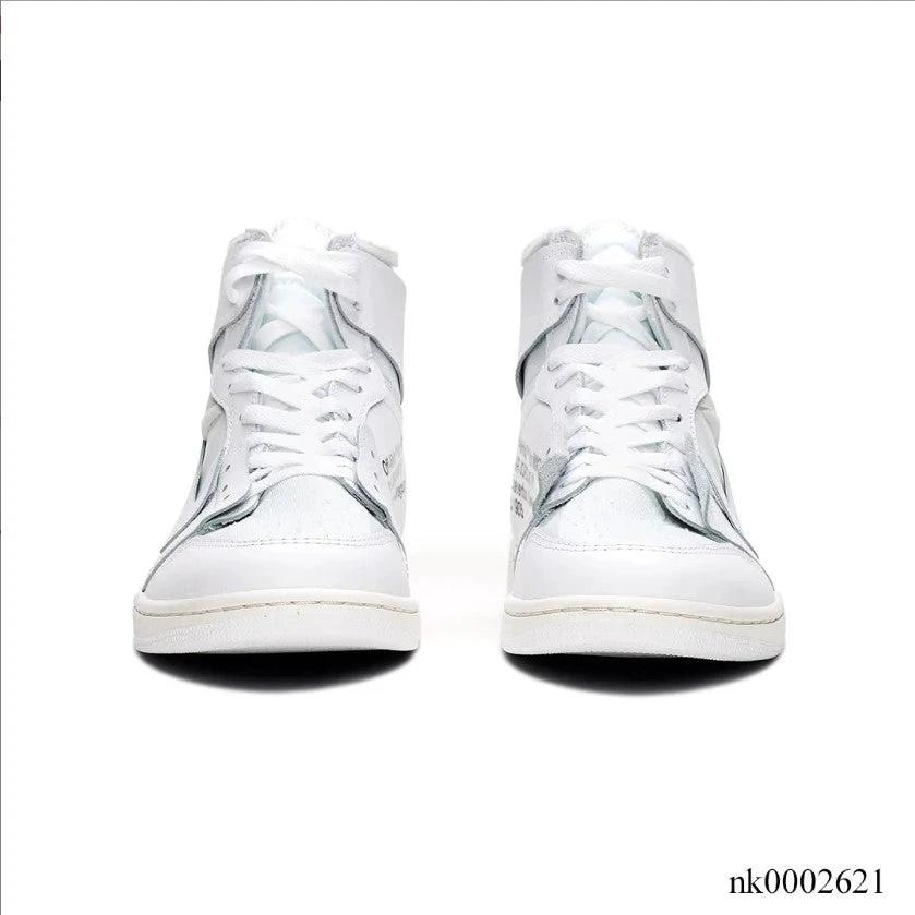 OFF-WHITE x Air Jordan 1 High White Shoes Sneakers by Air Jordan
