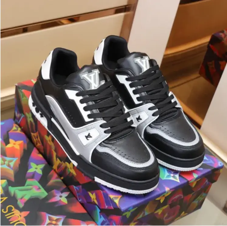 LV Trainer 54 Negro Gris Blanco Shoes Sneakers by Air Jordan
