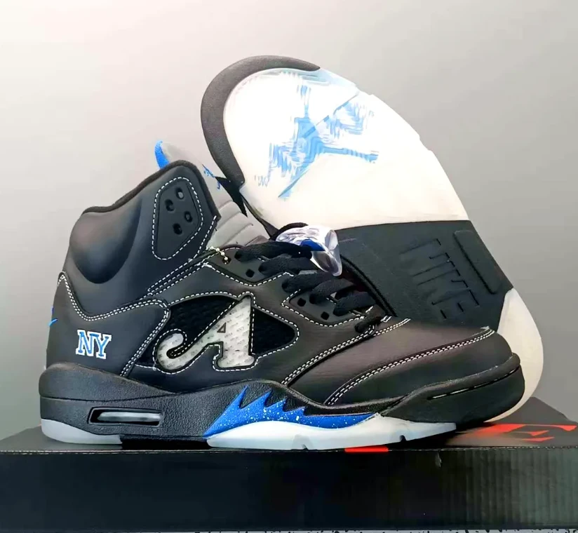 Awake NY x Air Jordan 5 Racer Blue Shoes Sneakers by Air Jordan