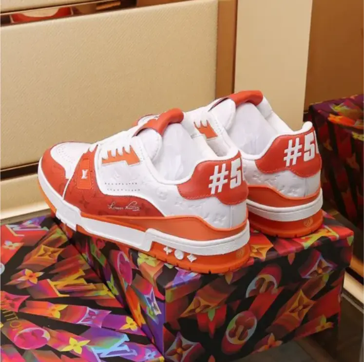 LV Trainer 54 ‘Orange Monogram’ Shoes Sneakers by Air Jordan