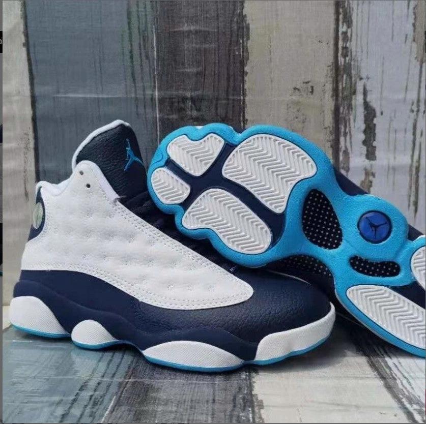 Air Jordan 13 Retro White Obsidian Powder Blue Shoes Sneakers by Air Jordan