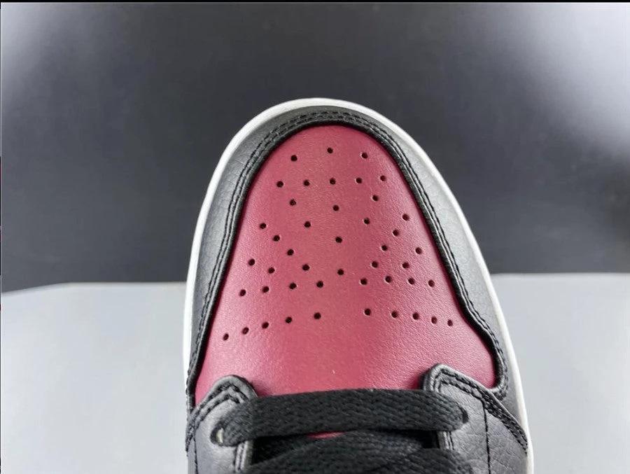 Air Jordan 1 Mid Bred Toe Shoes Sneakers by Air Jordan