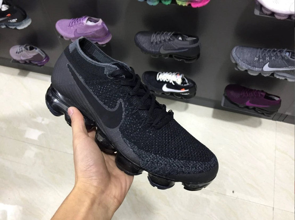 Air VaporMax Flyknit Black Dark Grey Shoes Sneakers by Air Jordan