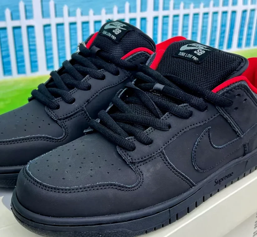 SUP x Dunk Low SB Black Shoes Sneakers by Air Jordan
