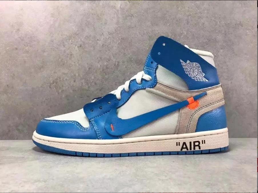 Off-White x Air Jordan 1 High OG UNC Shoes Sneakers by Air Jordan