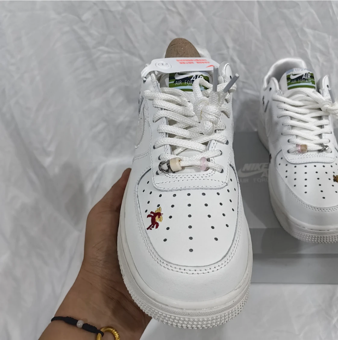 Air Force 1 Chenille Swoosh Year Of The Horse Shoes Sneaker by Air Jordan