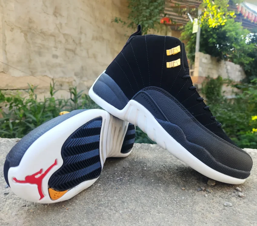 Air Jordan 12 Reverse Taxi Shoes Sneakers by Air Jordan