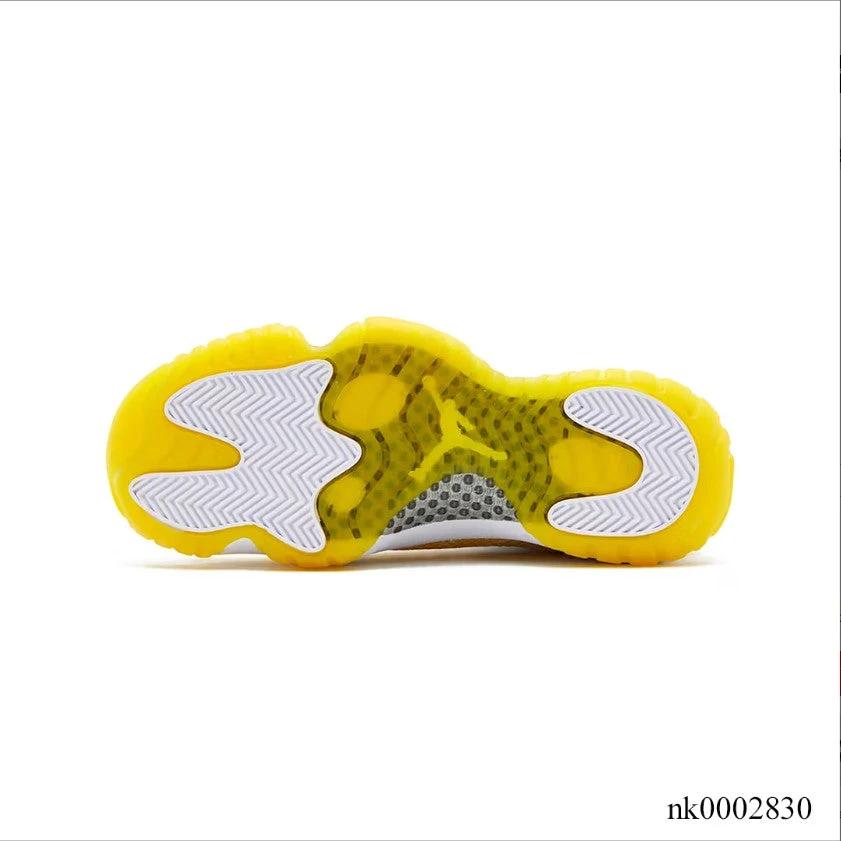 Air Jordan 11 Retro Low Tour Yellow Snakeskin Shoes Sneakers by Air Jordan