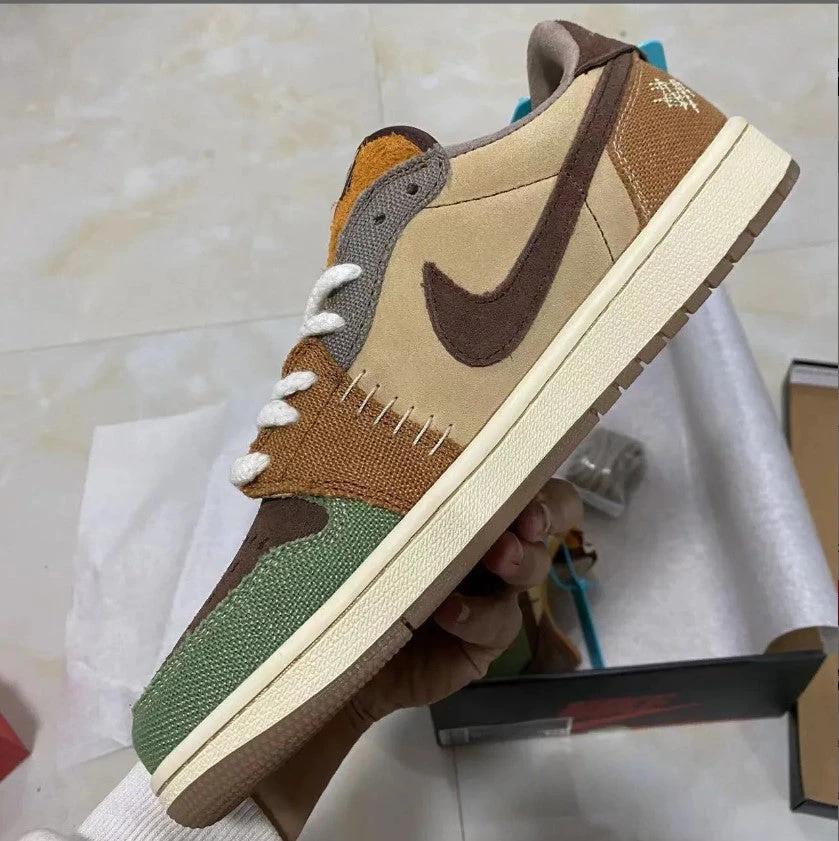 Zion Williamson x Air Jordan 1 Low OG Voodoo Shoes Sneakers by Air Jordan