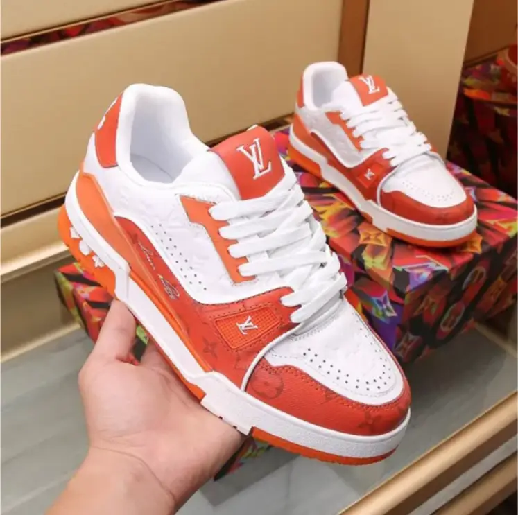 LV Trainer 54 ‘Orange Monogram’ Shoes Sneakers by Air Jordan