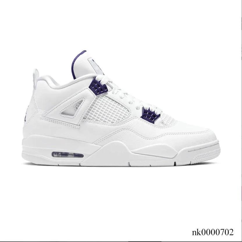 Air Jordan 4 Retro Metallic Purple Shoes Sneakers (Big Size Available) by Air Jordan