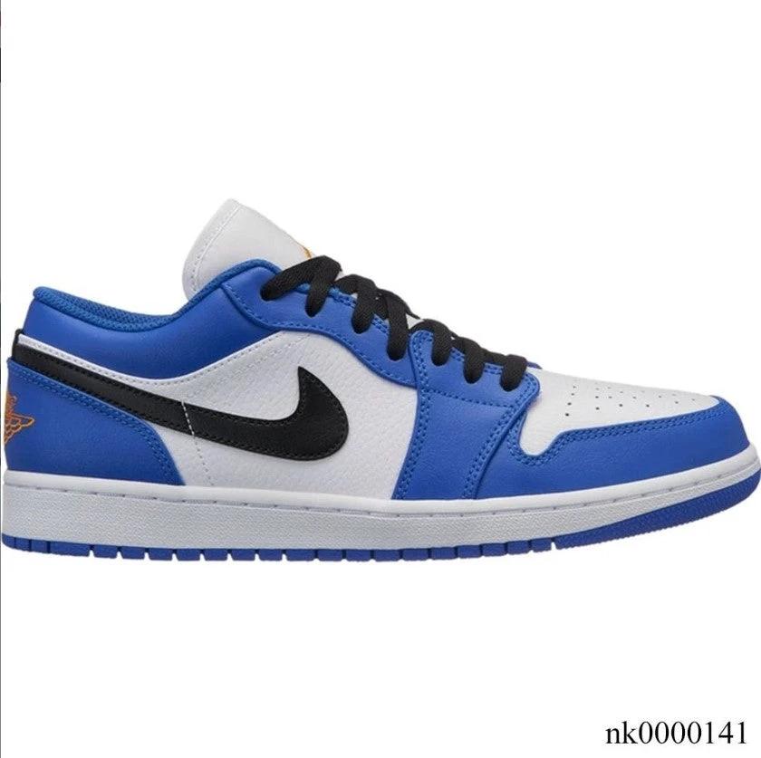 Air Jordan 1 Low Hyper Royal Orange Peel Shoes Sneakers by Air Jordan