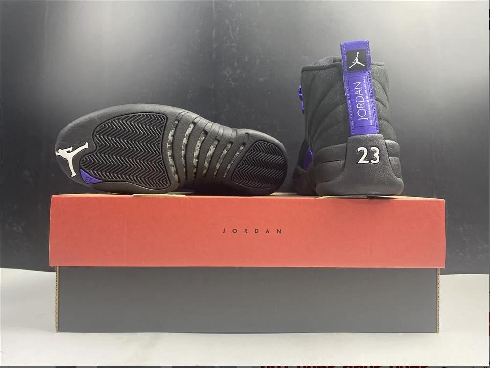 Air Jordan 12 Retro Black Dark Concord Shoes Sneakers by Air Jordan