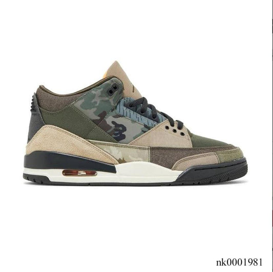 Air Jordan 3 Retro Patchwork Camo Shoes Sneakers by Air Jordan