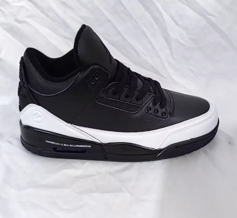 Fragment x AJ 3 Black White Sample Shoes Sneakers by Air Jordan