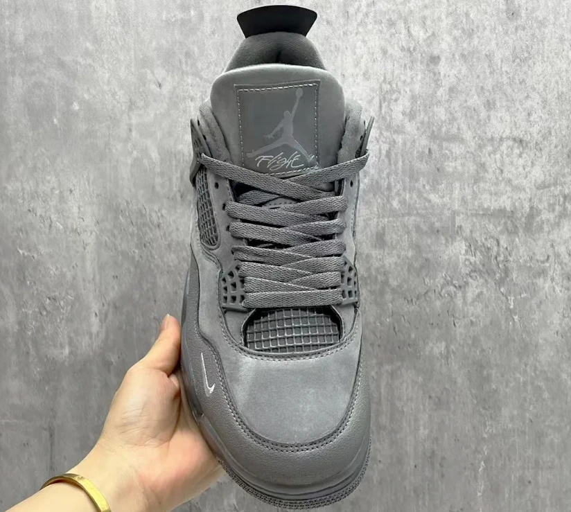 Nigel Sylvester x Air Jordan 4 Wolf Grey Shoes Sneakers by Air Jordan