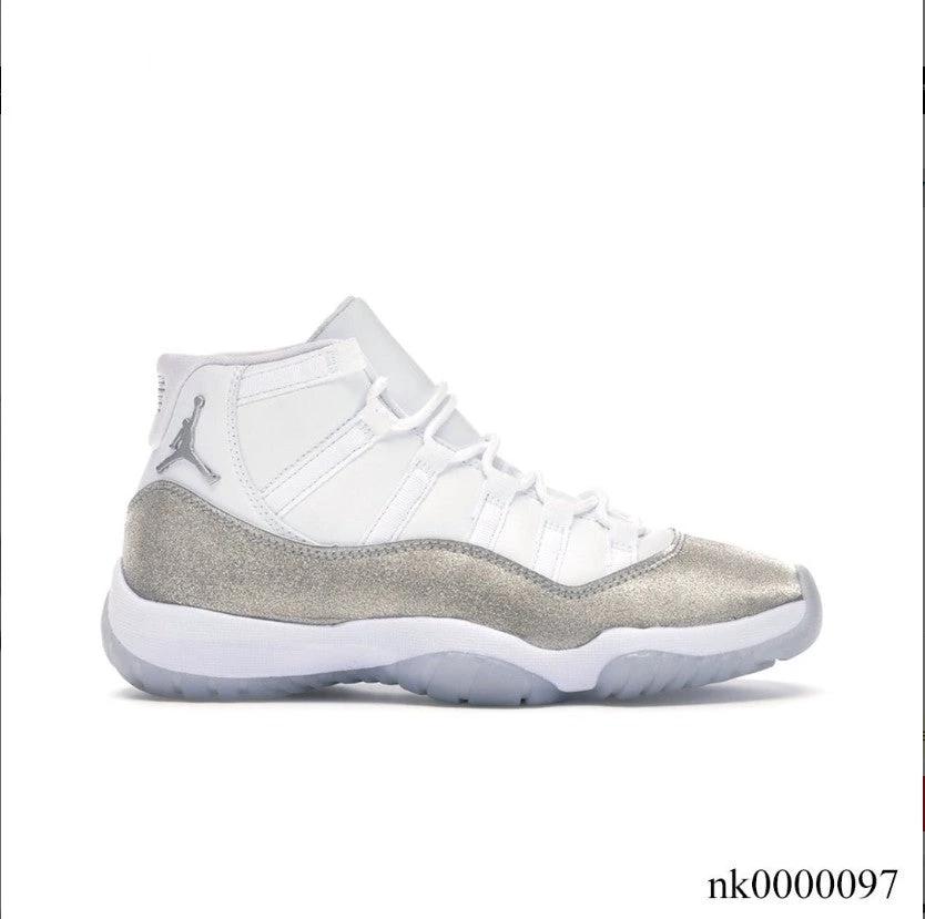Air Jordan 11 Retro White Metallic Silver (W) Shoes Sneakers by Air Jordan