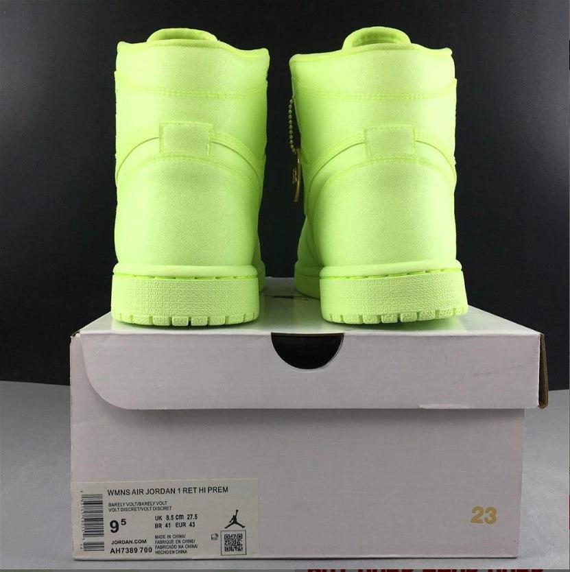 Air Jordan 1 Retro High Barely Volt Shoes Sneakers by Air Jordan
