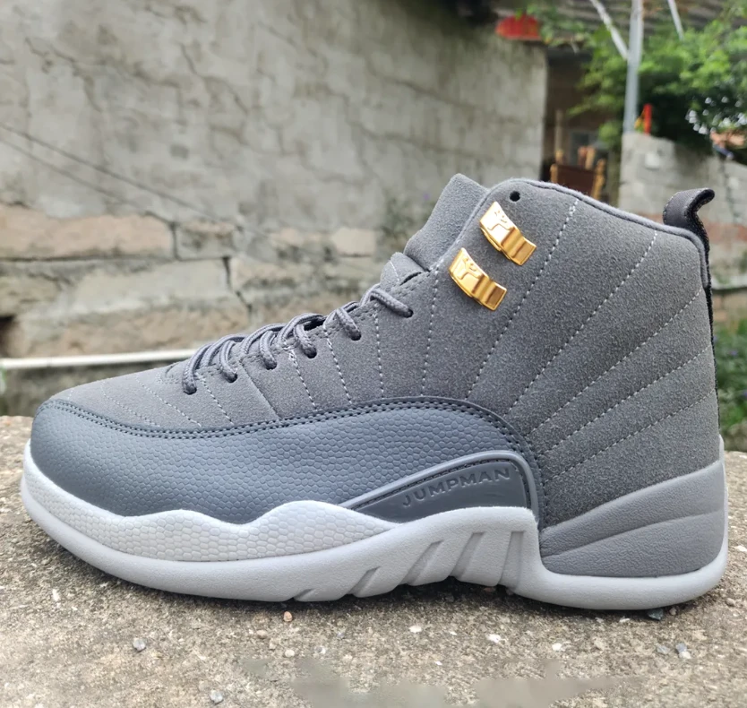 Air Jordan 12 Dark Grey Shoes Sneakers by Air Jordan