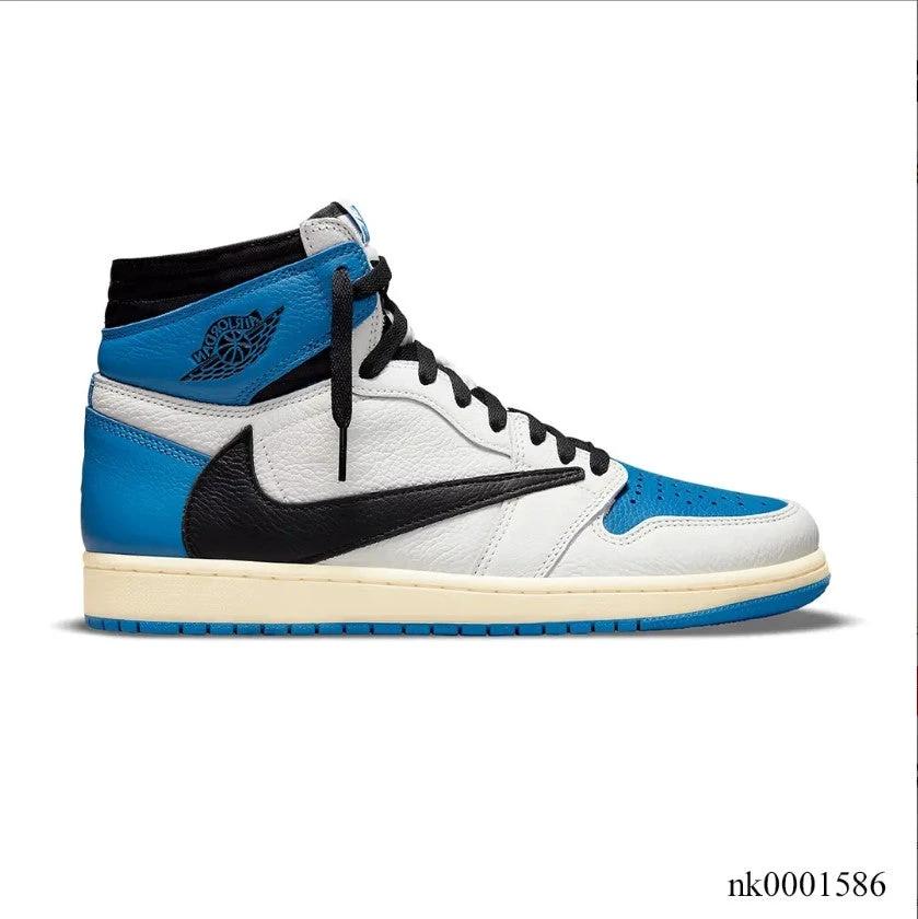 Travis Scott x Fragment xAir Jordan 1 High “Military Blue” Shoes Sneakers by Air Jordan