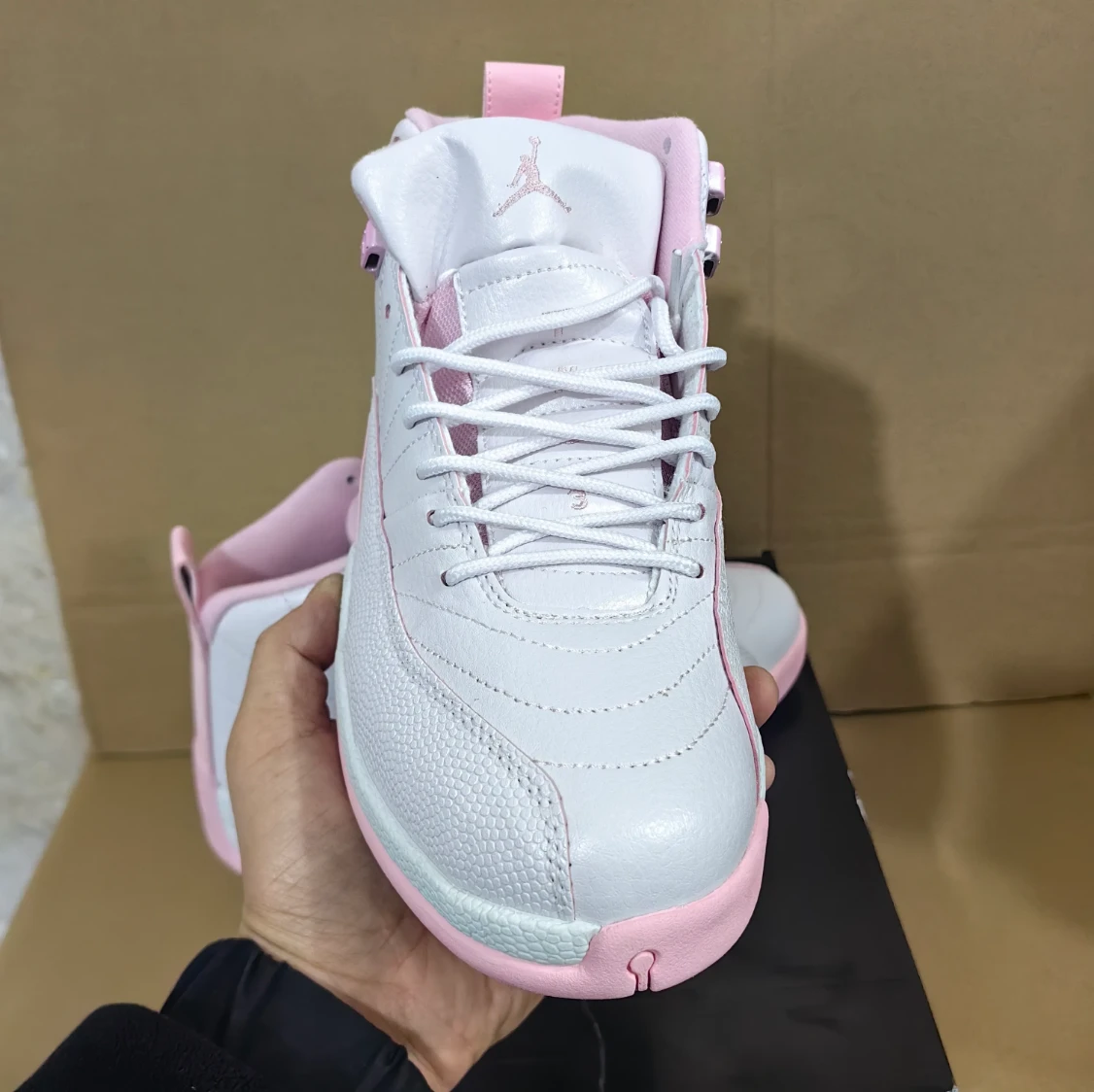 Air Jordan 12 White Pearl Pink Shoes Sneakers by Air Jordan