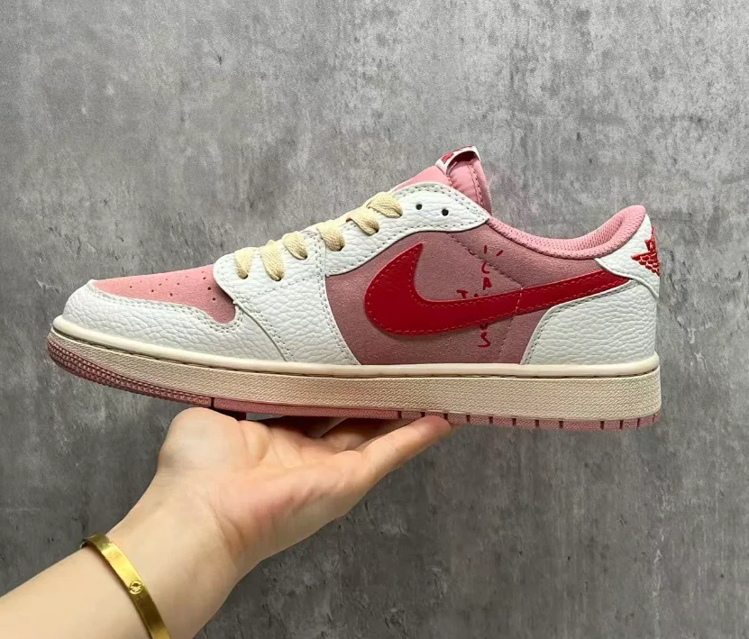 Travis Scott x AJ 1 Low OG Shy Pink Shoes Sneakers by Air Jordan