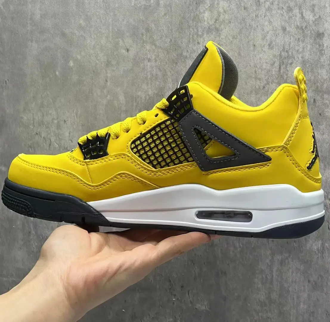 Air Jordan 4 Retro Lightning 2021 Shoes Sneakers by Air Jordan