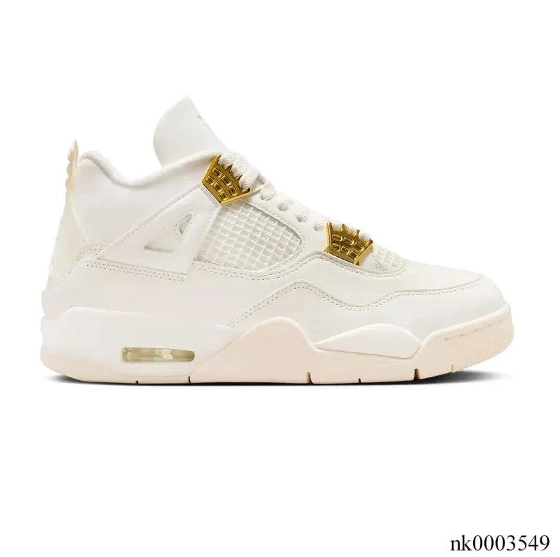 Air Jordan 4 Sail Metallic Gold Shoes Sneakers by Air Jordan