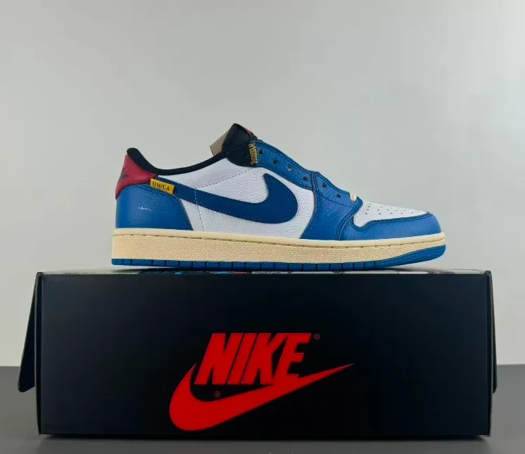 Union LA x AJ 1 Low OG Storm Blue Shoes Sneakers by Air Jordan