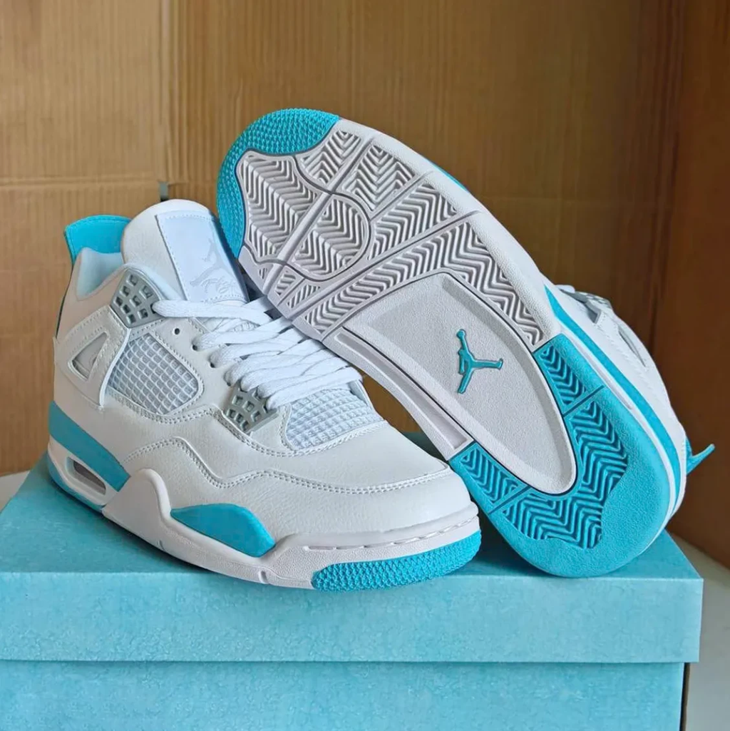 Air Jordan 4 Blue Chill Shoes Sneakers by Air Jordan