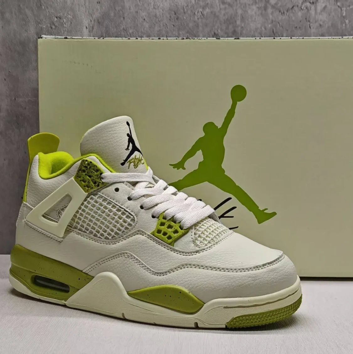 J.Balvin x Air Jordan 4 OG Lemonade Shoes Sneakers by Air Jordan