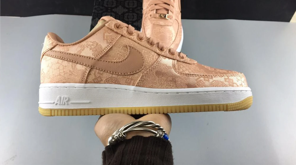 Air Jordan 1 Low Clot Rose Gold Silk Shoes Sneakers by Air Jordan