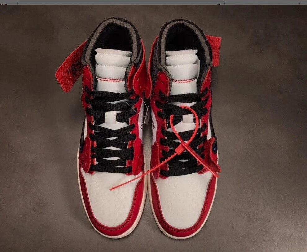 Air Jordan 1 Retro High OW Chicago Shoes Sneakers by Air Jordan