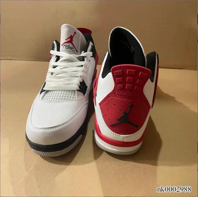 Air Jordan 4 Red Cement Shoes Sneakers by Air Jordan