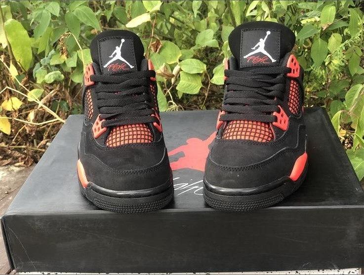 Air Jordan 4 Retro Red Thunder Shoes Sneakers by Air Jordan