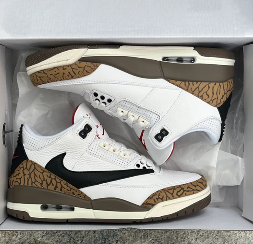 Air Jordan 3 x Travis Scott Palomino Shoes Sneakers by Air Jordan
