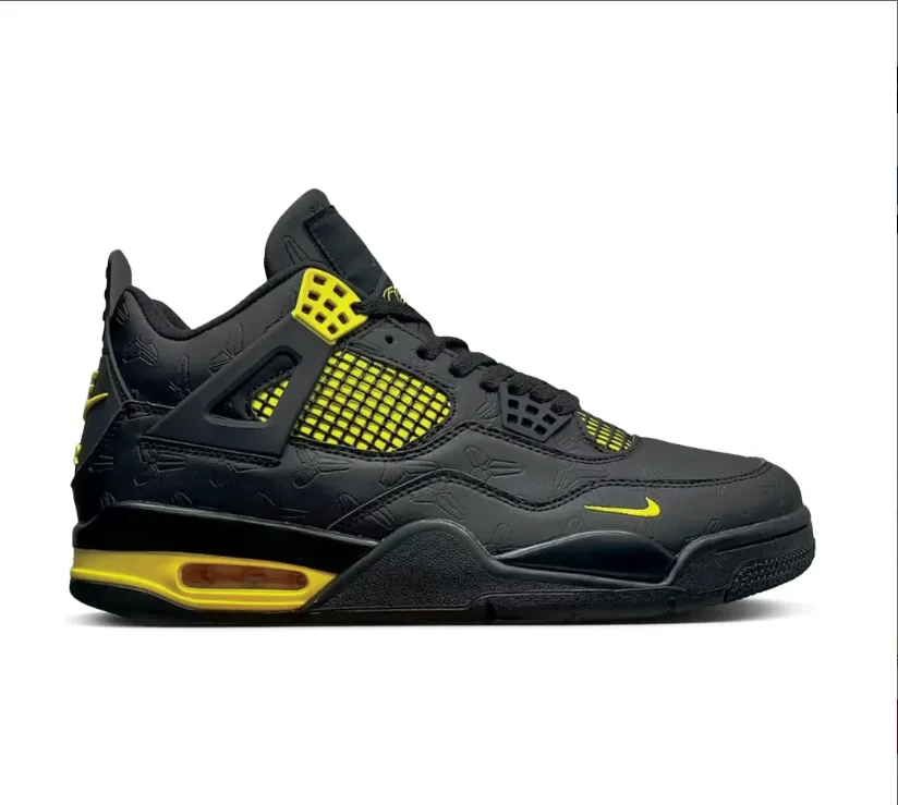 Nigel Sylvester x Kobe Bryant x Air Jordan 4 Thunder Shoes Sneakers by Air Jordan