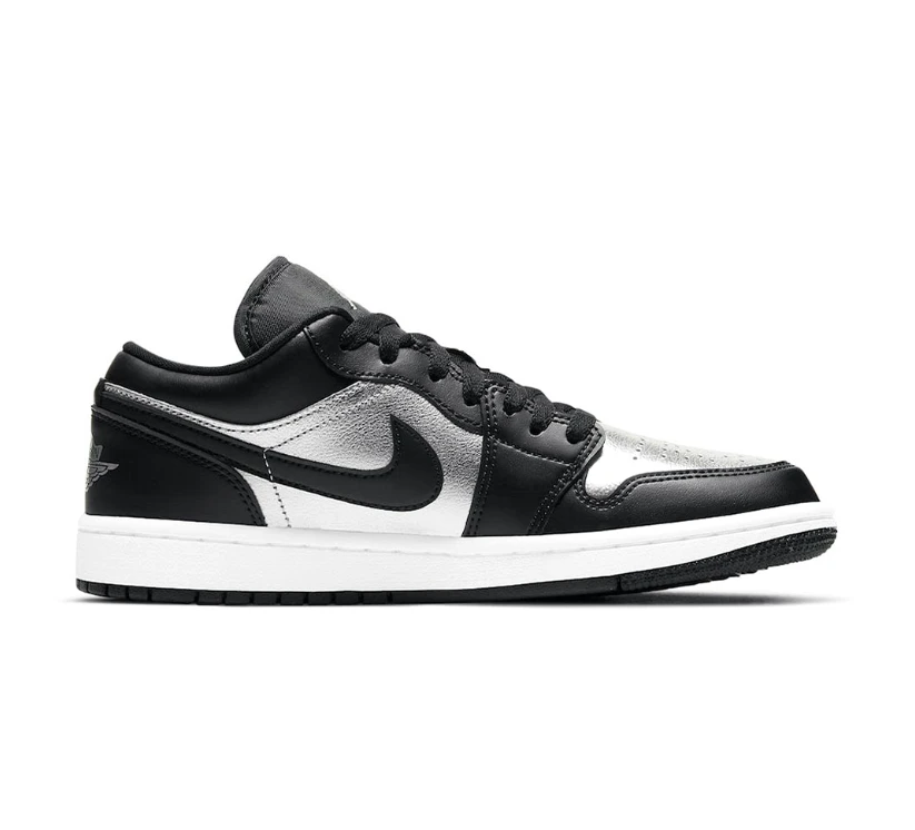 Air Jordan 1 Low Silver Toe Shoes Sneakers by Air Jordan