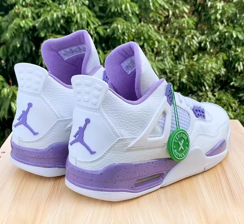 Air Jordan 4 Purple Oreo Shoes Sneakers by Air Jordan