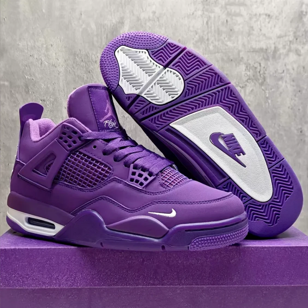 Nigel Sylvester x Air Jordan 4 Purple Shoes Sneakers by Air Jordan