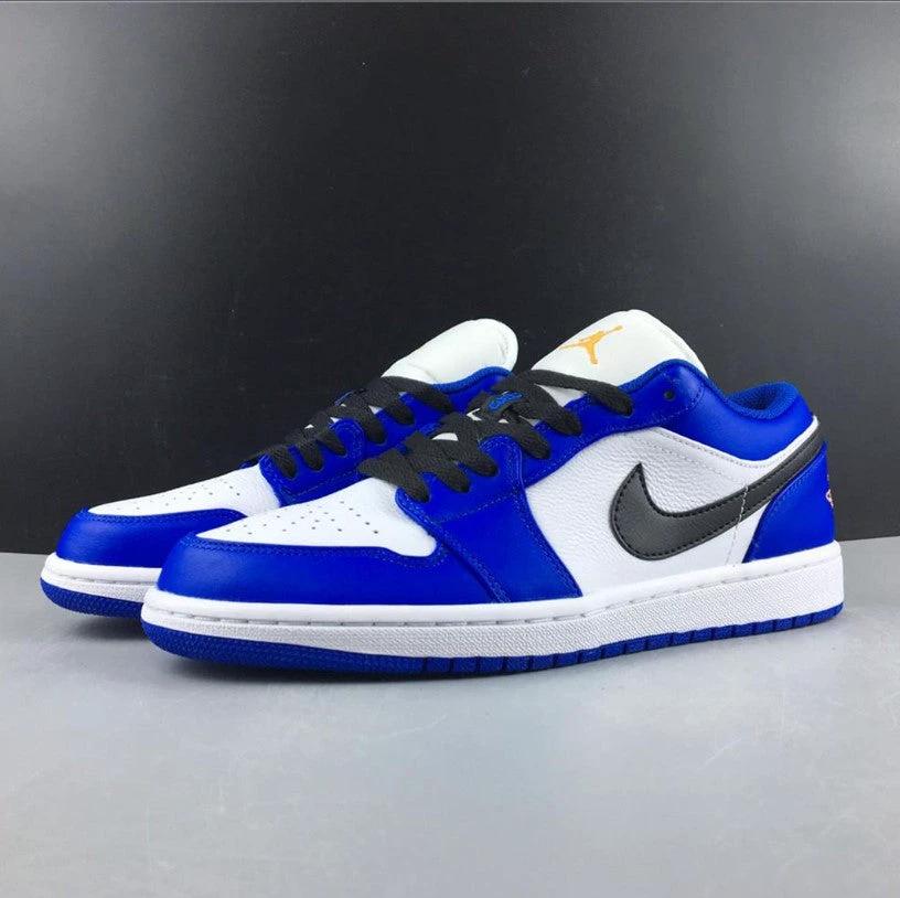 Air Jordan 1 Low Hyper Royal Orange Peel Shoes Sneakers by Air Jordan