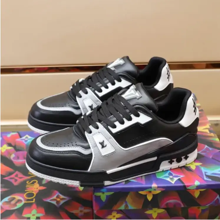 LV Trainer 54 Negro Gris Blanco Shoes Sneakers by Air Jordan