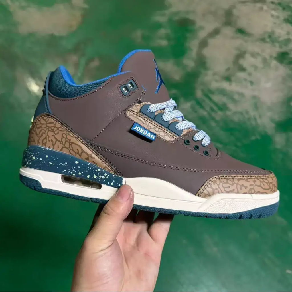 Air Jordan 3 Retro Olive Grey Shoes Sneakers by Air Jordan