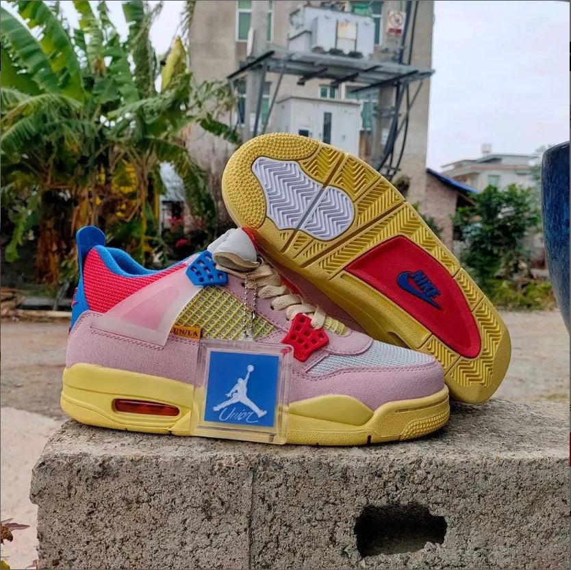 Air Jordan 4 x Union Guava Ice Shoes Sneakers by Air Jordan