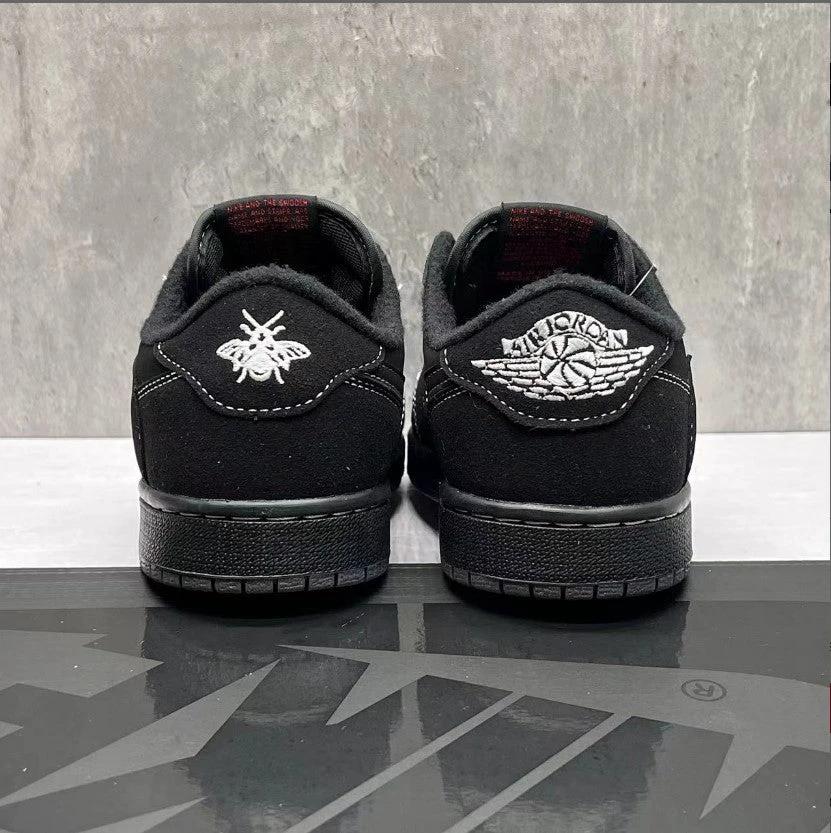Travis Scott x Air Jordan 1 Low Black Phantom Shoes Sneakers by Air Jordan