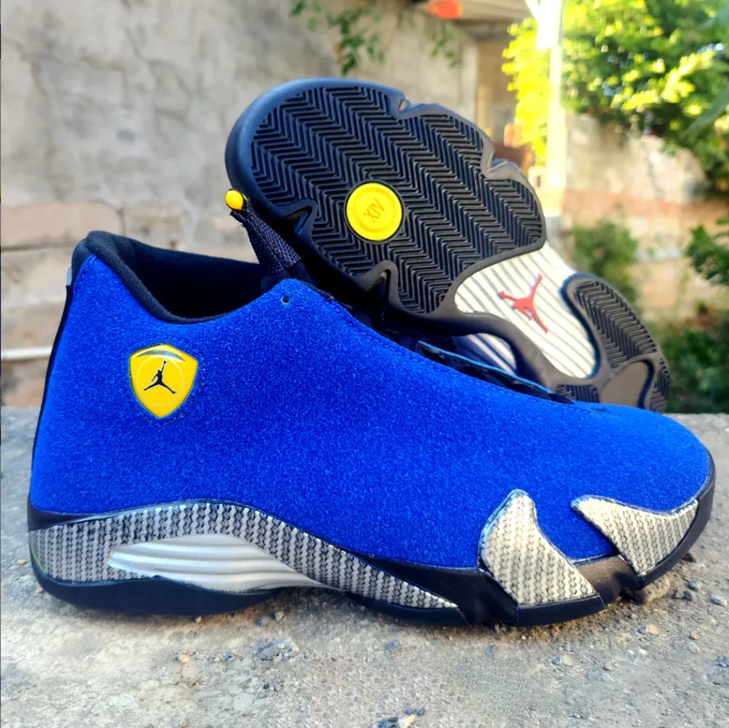 Air Jordan 14 Ferrari Blue Shoes Sneakers by Air Jordan