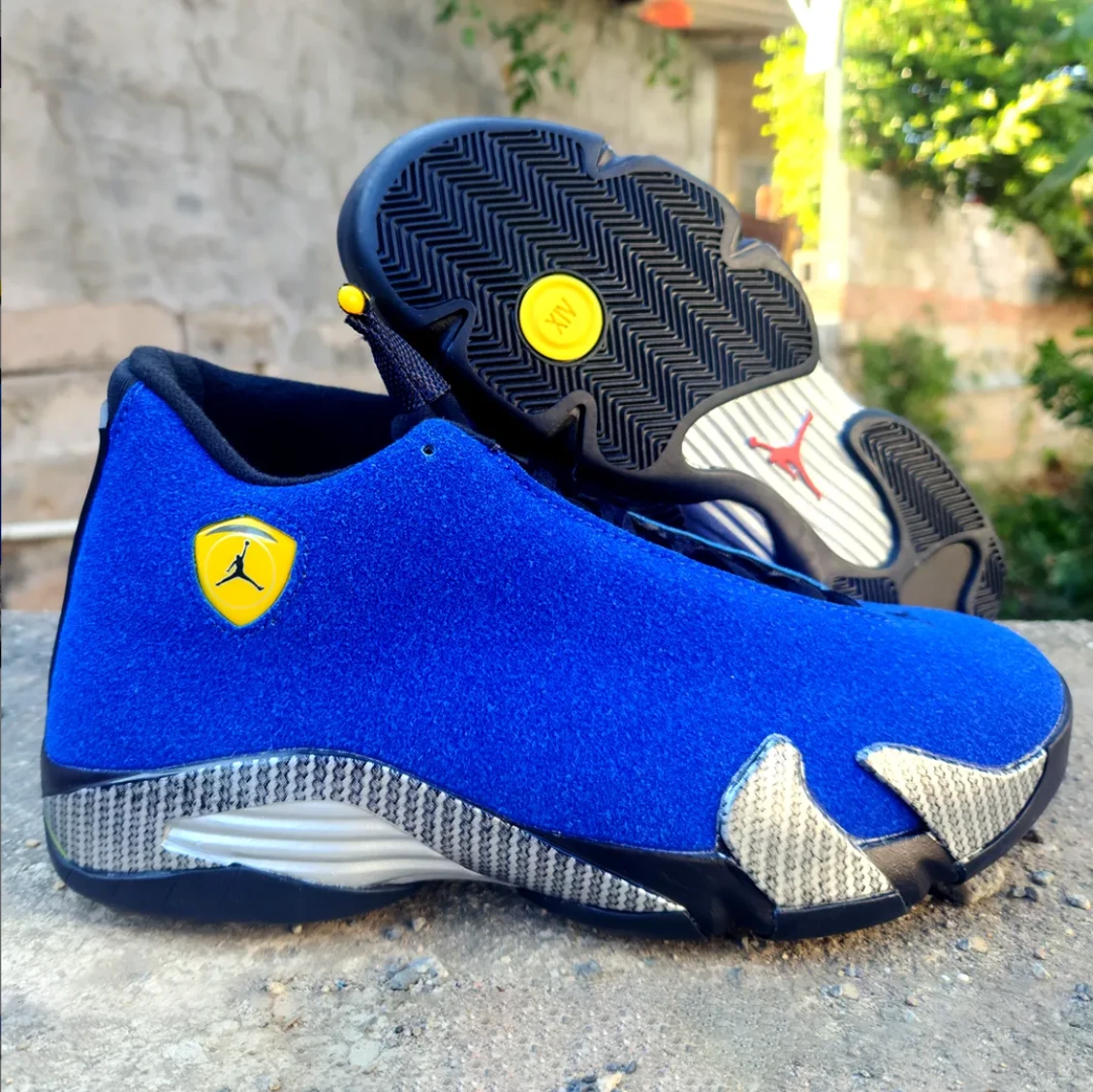 Air Jordan 14 Ferrari Blue Shoes Sneakers by Air Jordan
